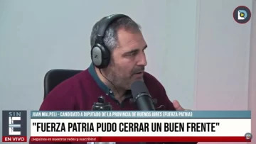 Juan Martín Malpeli: “Fuerza patria es la alternativa para frenar a Milei”