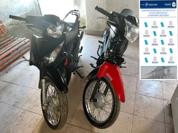 Quequén: dos aprehendidos y motos secuestradas durante operativo de saturación