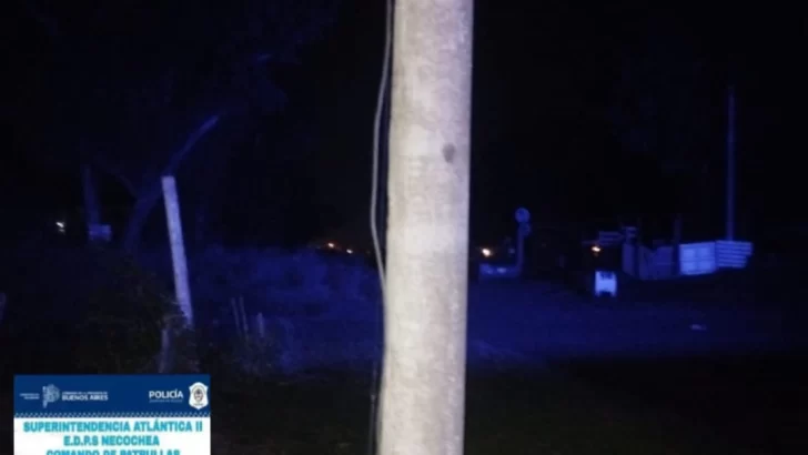 Intentaban robar cables y fueron sorprendidos por la policía en Necochea