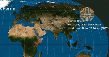 Alarma en Rusia: terremoto de casi 8 puntos en la península de Kamchatka