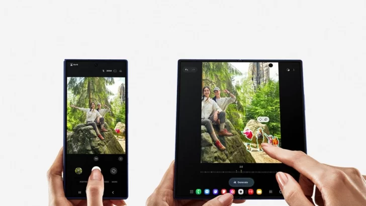 Samsung presentó un nuevo teléfono plegable, delgado y repleto de IA