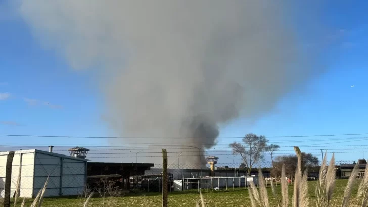 Incendio en el hospital modular de la cárcel de Batán
