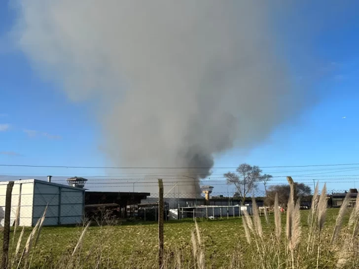 Incendio en el hospital modular de la cárcel de Batán