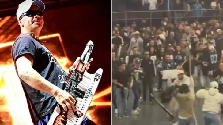 Video: batalla campal y un muerto en el recital de Damas Gratis
