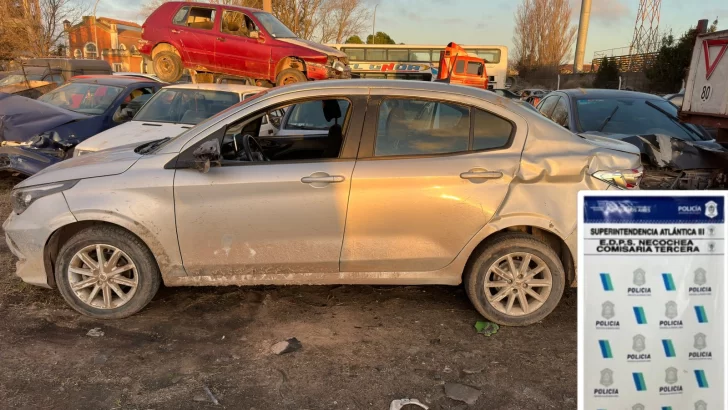 Vehículo con pedido de secuestro activo fue hallado volcado en Necochea