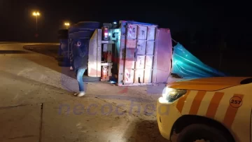 Accidente en la rotonda de Ruta 228 y Ruta 86