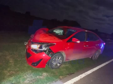 Un herido en un fuerte choque en la Ruta 228