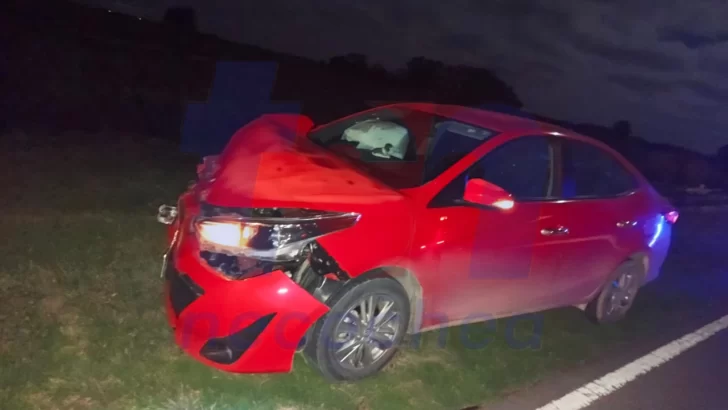 Un herido en un fuerte choque en la Ruta 228