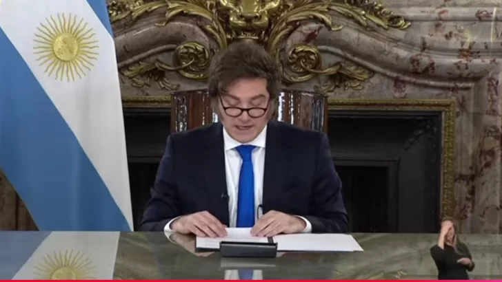 Las principales frases de Javier Milei en su discurso en cadena nacional