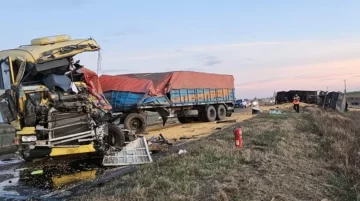 Tragedia en la ruta: murió un camionero tras un choque entre dos vehículos de carga