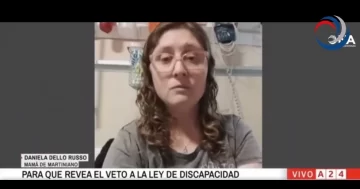 “Voté por usted”: el ruego de la mamá de un nene con discapacidad a Milei para que no vete la ley