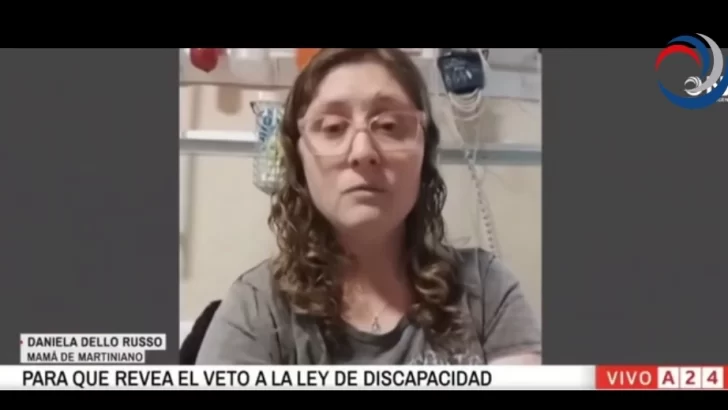 “Voté por usted”: el ruego de la mamá de un nene con discapacidad a Milei para que no vete la ley