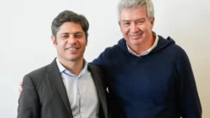 El “Chelo” Rivero con el gobernador Axel Kicillof