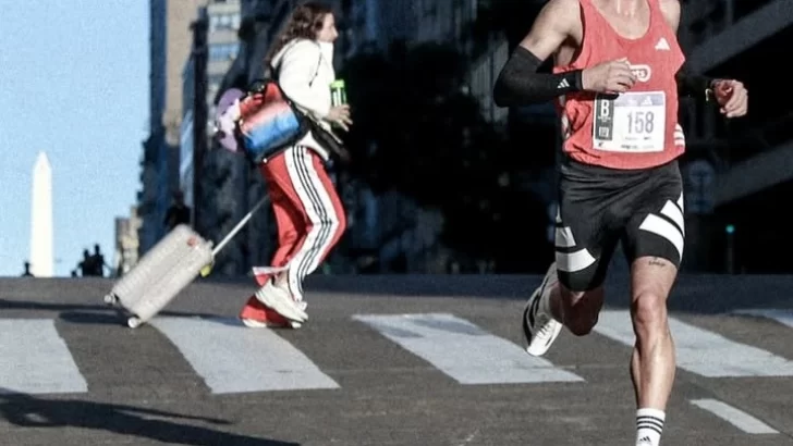 Con un clima atípico para Bs As, Santibáñez terminó la media maratón con buenas sensaciones