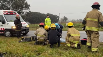 Impresionante vuelco en la ruta 226: un herido y camioneta destrozada