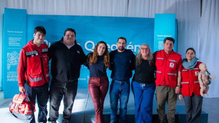 Puerto Quequén: Cruz Roja capacitó a futbolistas amateurs en RCP y primeros auxilios