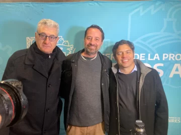 Kristiansen acompañó a Kicillof en su recorrida por Villa Gesell