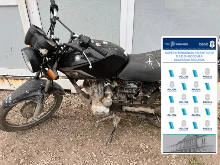 Secuestran moto robada durante un operativo