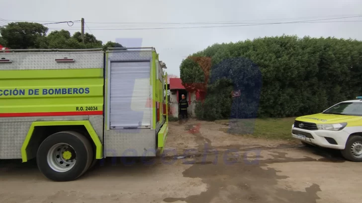 Incendio de vivienda en Quequén
