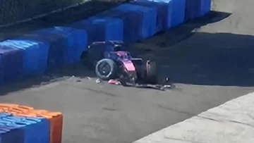 Se accidentó Colapinto en una prueba en Hungría pero se encuentra bien
