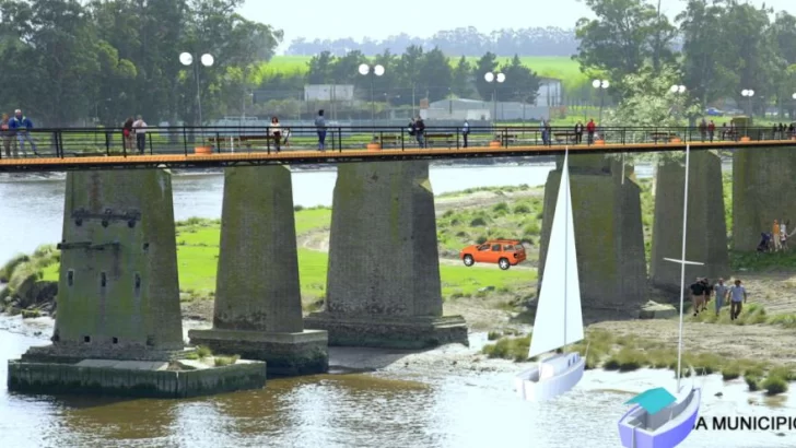 Proponen crear el “circuito de los tres puentes” en la ribera del río Quequén