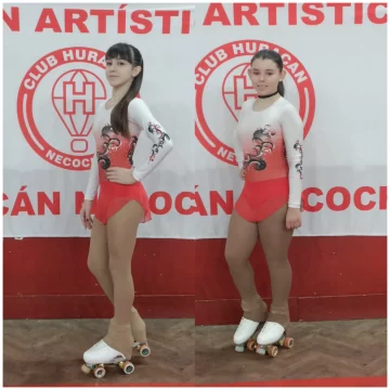 Dos patinadoras de Huracán rumbo a la Copa Nacional en San Luis