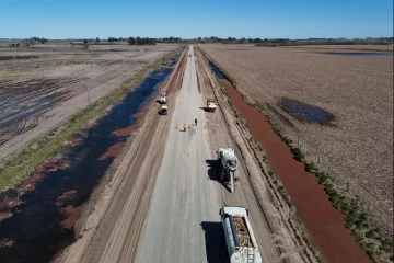 Provincia avanza con la pavimentación de la Ruta del Cereal