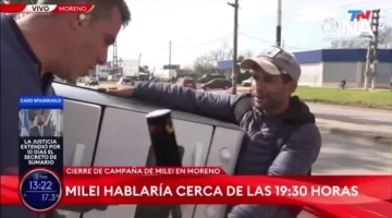 El “changarín de la cocina”: la historia del hombre que conmovió a las redes en la previa del acto de Milei