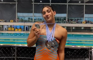 Una brillante Guada Angiolini inscribió su nombre en tres nuevos récords nacionales