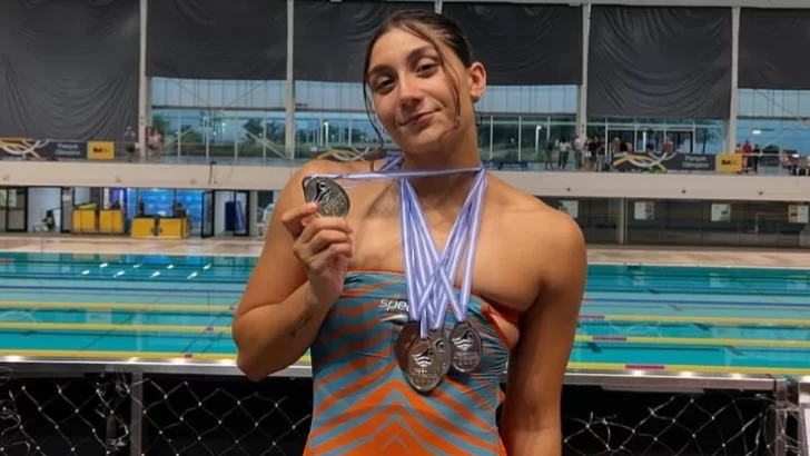 Una brillante Guada Angiolini inscribió su nombre en tres nuevos récords nacionales