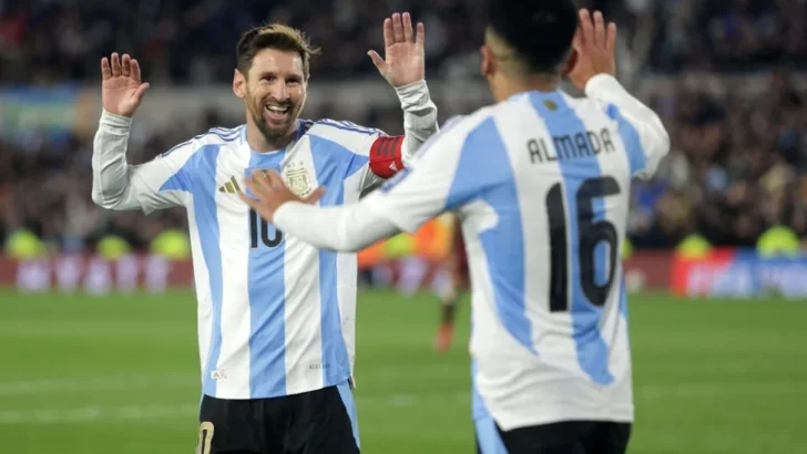 Messi, la gran figura en el triunfo de la Selección argentina sobre Venezuela