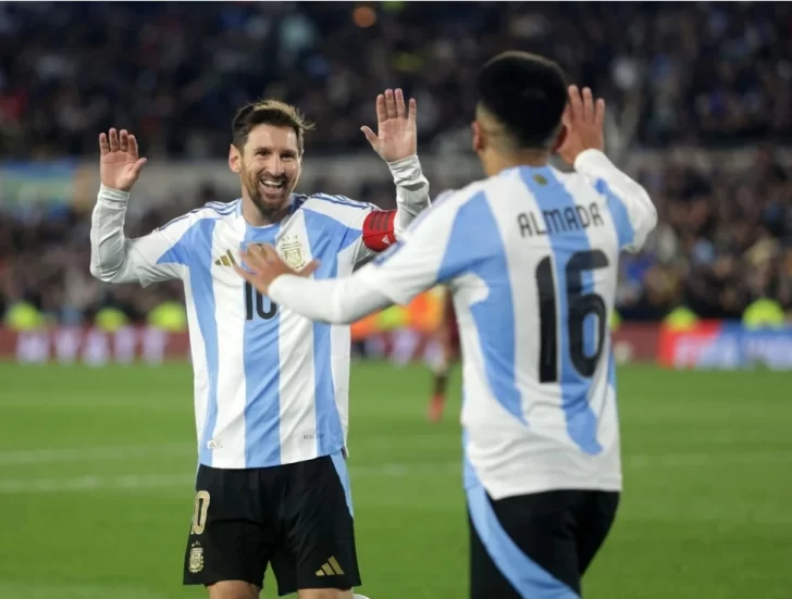 Messi, la gran figura en el triunfo de la Selección argentina sobre Venezuela