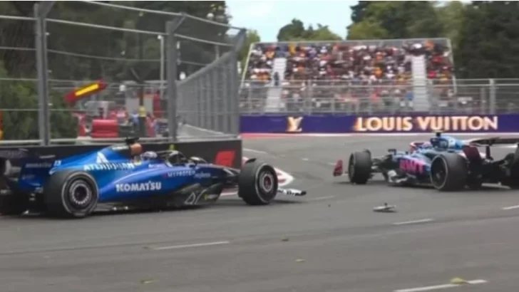 Video: Albon chocó a Colapinto y le arruinó la carrera en Azerbaiyán
