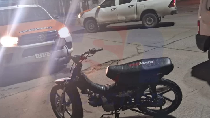 Tras una persecución, agentes de Tránsito recuperan una moto con pedido de secuestro activo