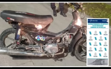 Lo aprehenden con una moto robada