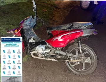 Cae en Quequén un hombre con una moto con sus números de motor borrados