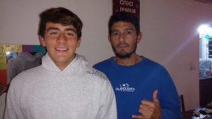Padre e hijo: Néstor y Nahuel Benavides