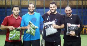 campeones de Caballeros 5ta - Esteban Irrazabal-Diego Guridi al derrotar en la final a  Agustín Echegoyen-Diego Alí