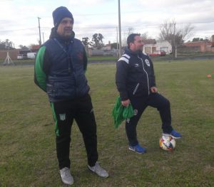 Practica de ayer martes, foto Leandro Aroza-Abrazo de Gol