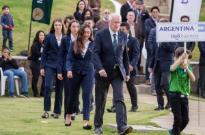 La aficionada del Necochea Golf Club Josefina Rendo en la delegación Nacional