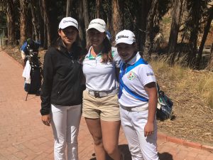 Josefina Rendo (Centro) plata en el Sudamericano