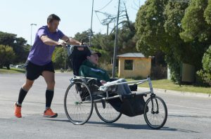 Gustavo Bardin, un verdadero "Sin Limites" junto a su hijo Damián en acción, uno de los impulsores de esta charla