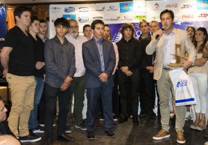 El Intendente Municipal Dr. Arturo Rojas junto al Circulo de Periodistas Deportivos