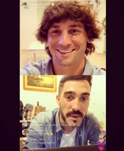 Juan Bautista en linea junto a Nicolás Neuss