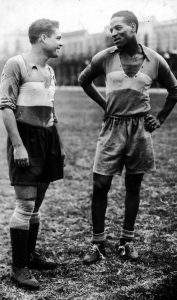 Roberto Cherro y Domingos Da Guia, ídolos de los primeros años del profesionalismo.