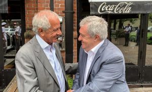Rodolfo D'Onofrio y Jorge Amor Ameal, en uno de los encuentros que tuvieron.