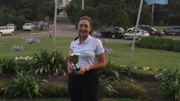 La mejor golfista local 2018 arrancó el año con un segundo lugar