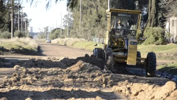 Reparan calles en el Barrio San Martín