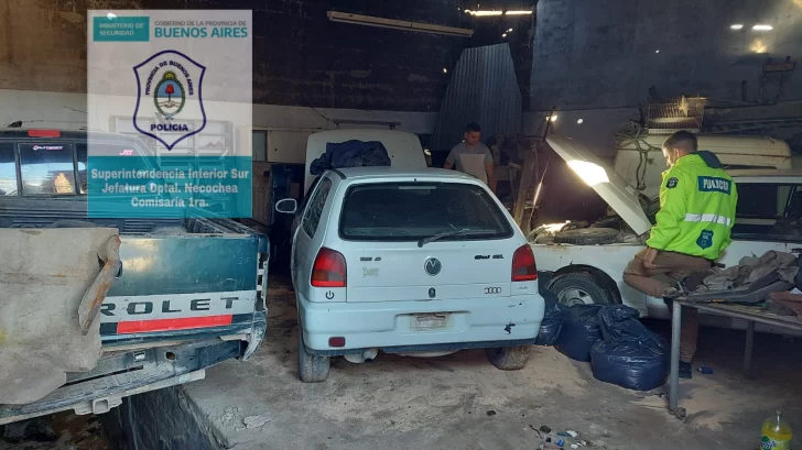 Fuerte operativo en un galpón donde desarmaban vehículos