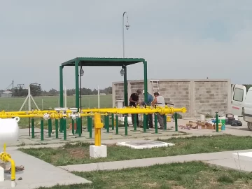 Las pruebas de hermeticidad dieron óptimo para la nueva planta de gas en Claraz